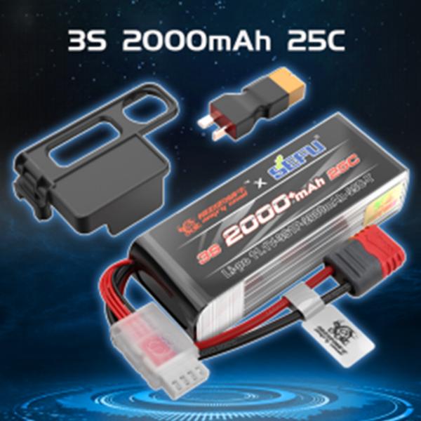 MJX Akku 3s 2000mAh T-Stecker Hyper GO 1/14 Modelle